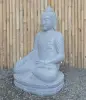  Product image 2 of the product “Seated Buddha made of Riverstone in Bhumisparsha - gesture of touching the earth. 82cm height. ”